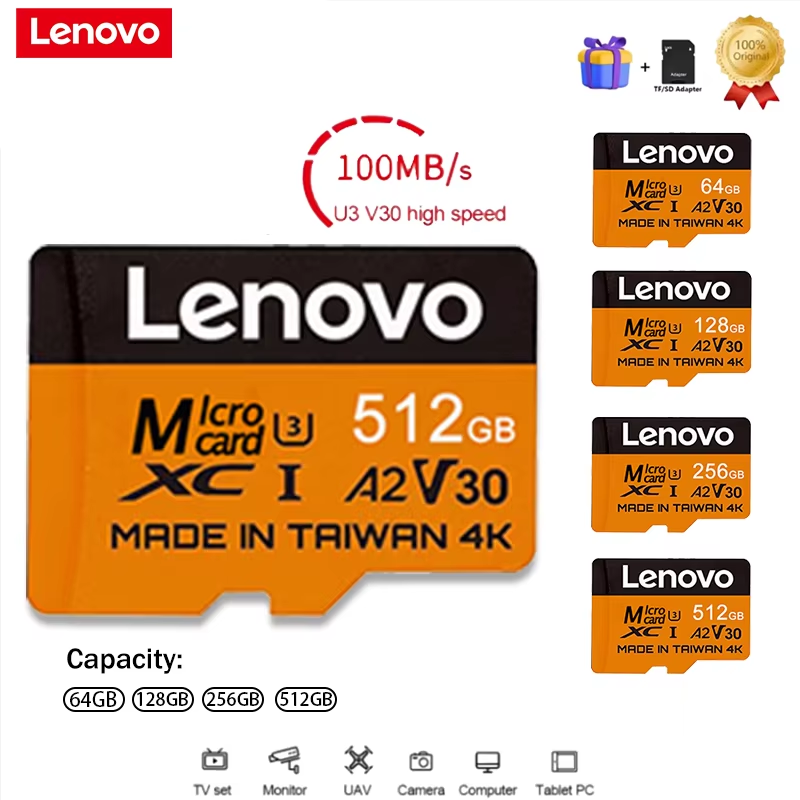 Gaming Console Phone - Lenovo Secure 512GB SD Cards Micro