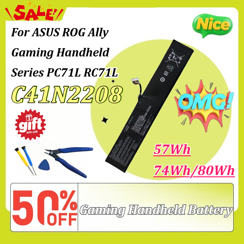 Gaming Console Asus Rog - New C41N2208 57Wh/74Wh/80Wh Gaming Handheld Battery