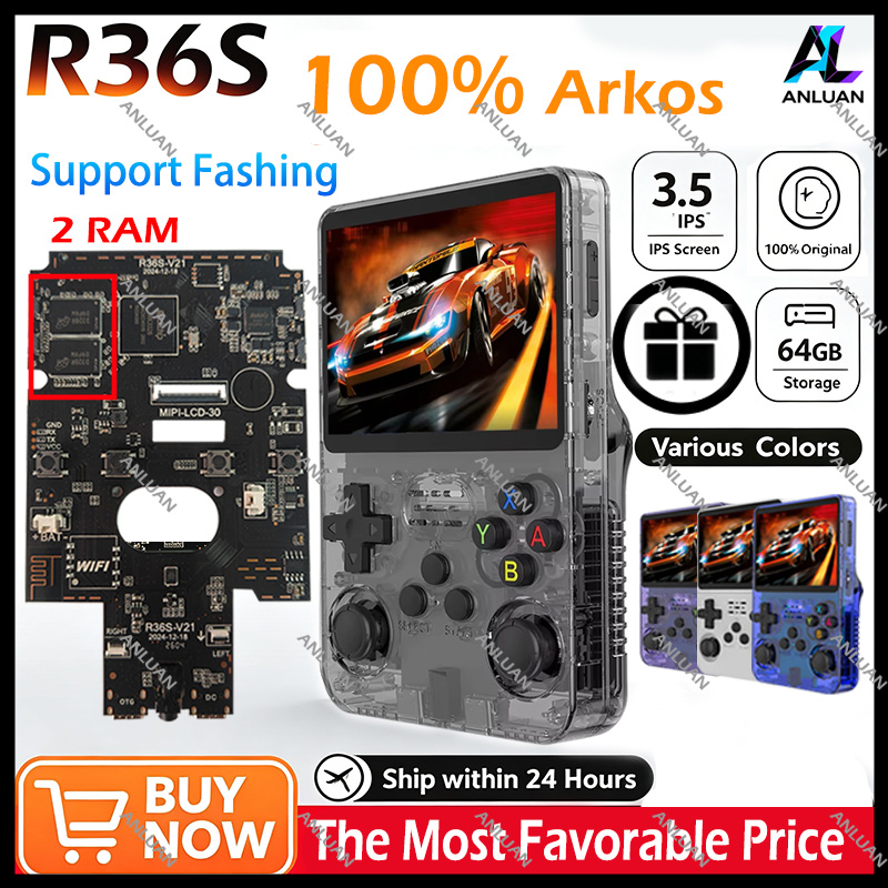 Gaming Console R36S - Genuine R36S Retro Handheld Game Player