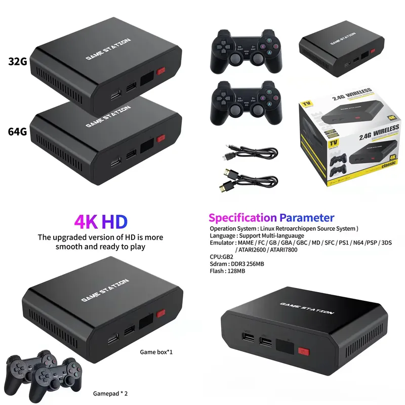 Gaming Console Games - M8plus HD Video Game Console Box