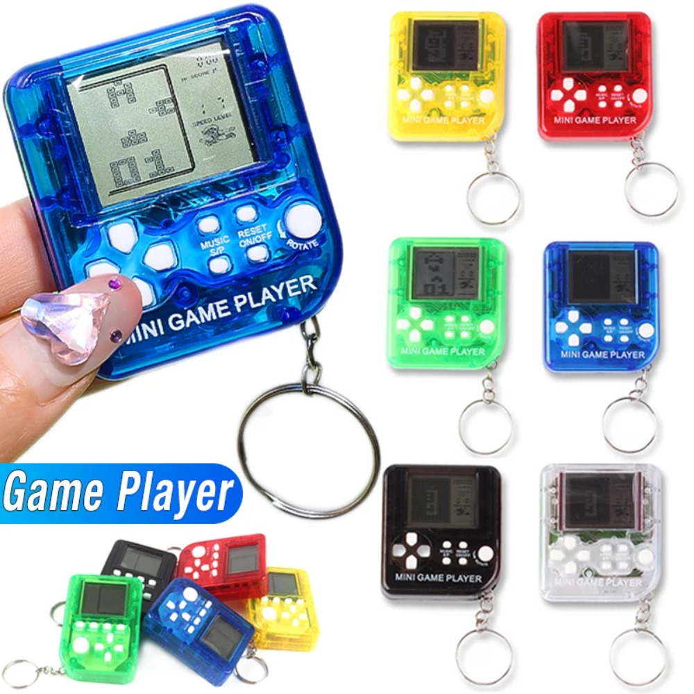 Gaming Console Keychain - Portable Mini Handheld Game Players Classic