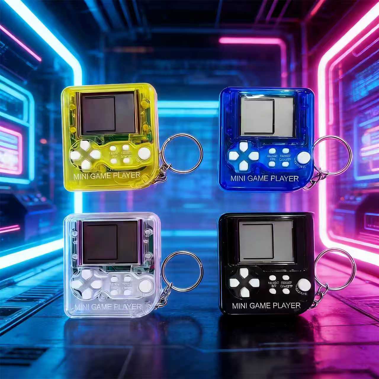 Gaming Console For Kids - Retro Mini Handheld Game Console Keychain