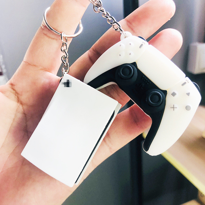 Gaming Console Keychain - Stylish Ps5 Analog Drip Glue Handheld