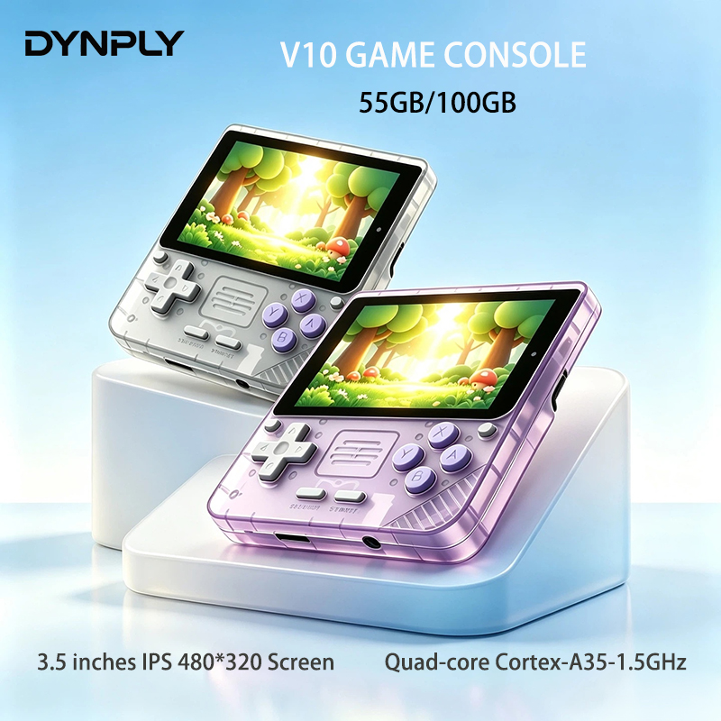 Gaming Console For Kids - POWKIDDY V10 3.5-Inch IPS Oca Hd