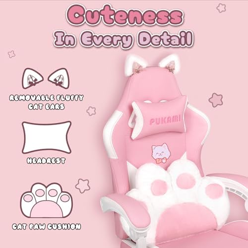 Pink Gaming Chair Cute with Ca - Gaming Chair Cushion recension och pris