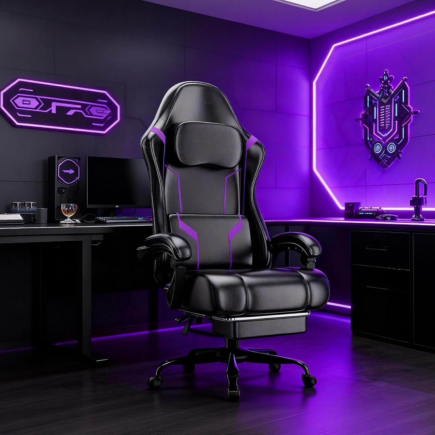 Ergonomic Gaming Chair with Po - Gaming Chair Cushion recension och pris