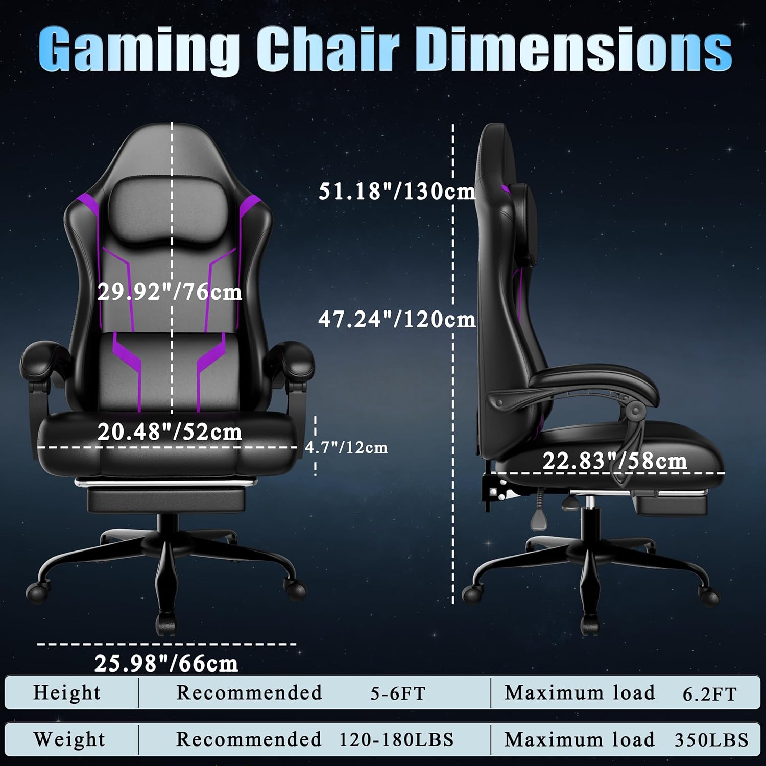 Ergonomic Gaming Chair with Po - Gaming Chair Cushion recension och pris