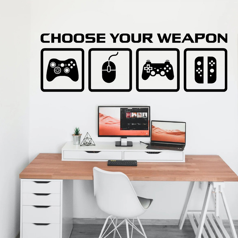 Video Game Decor Wall Decal  C - Gaming Console Wallpaper recension och pris