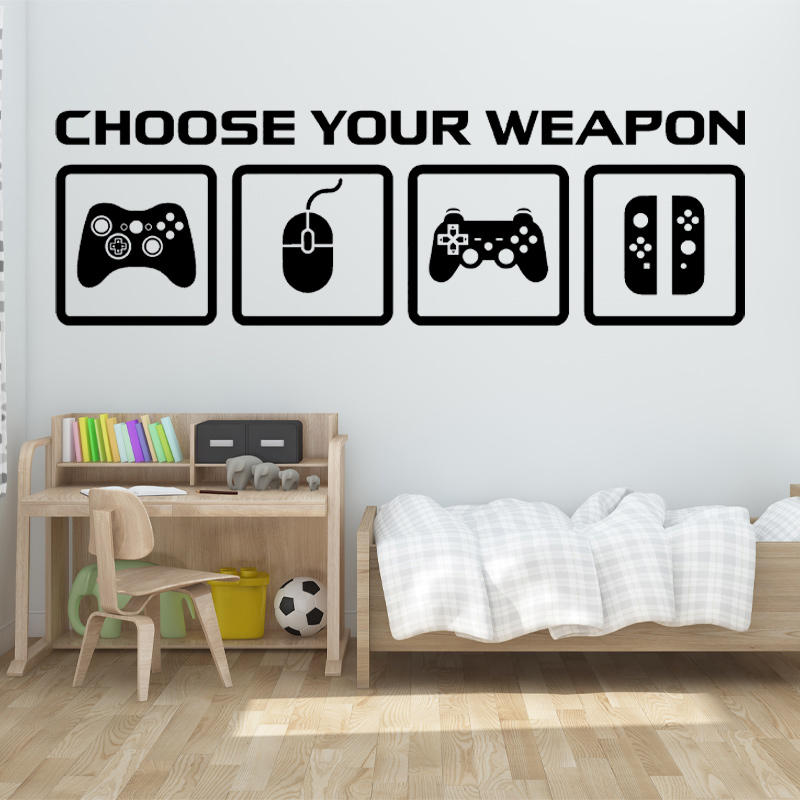 Video Game Decor Wall Decal  C - Gaming Console Wallpaper recension och pris