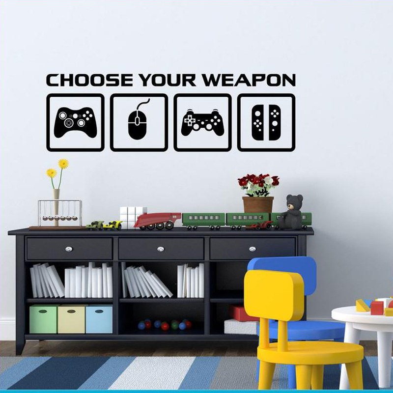 Video Game Decor Wall Decal  C - Gaming Console Wallpaper recension och pris