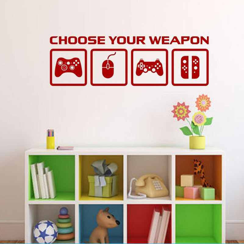 Video Game Decor Wall Decal  C - Gaming Console Wallpaper recension och pris