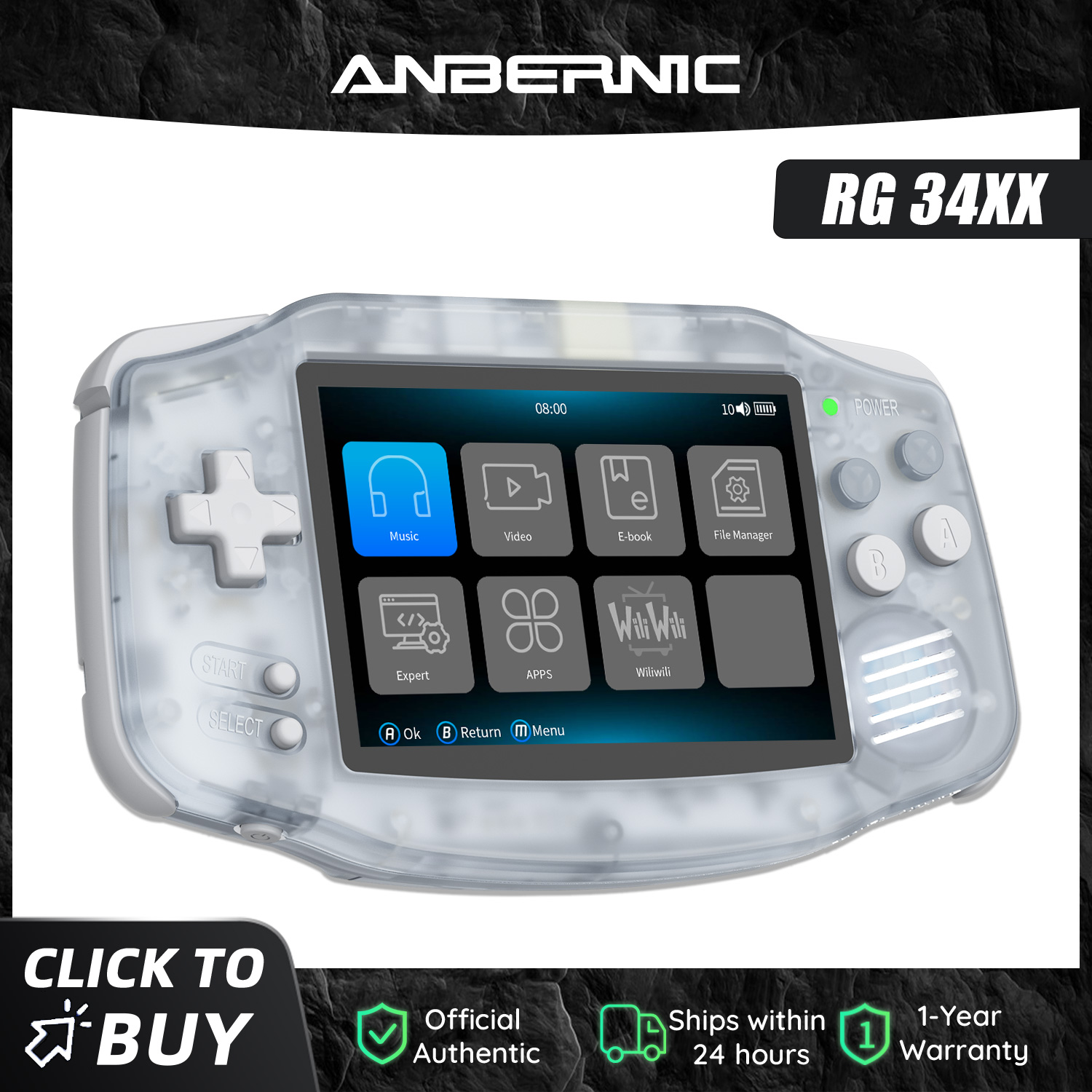 Anbernic NEW RG34XX Retro Game - Gaming Console Years recension och pris