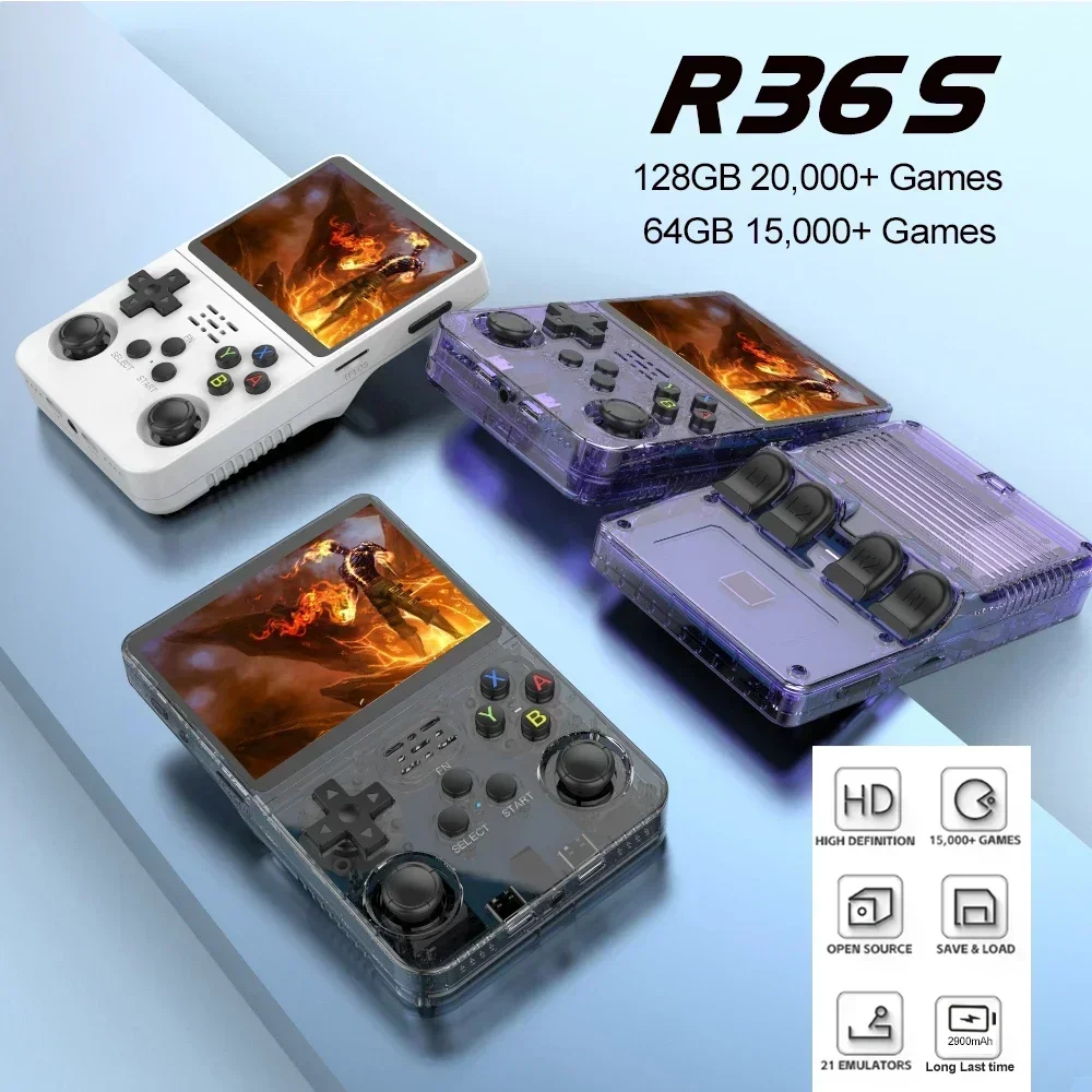 Portable R36S 128GB Handheld G - Gaming Console R36S recension och pris