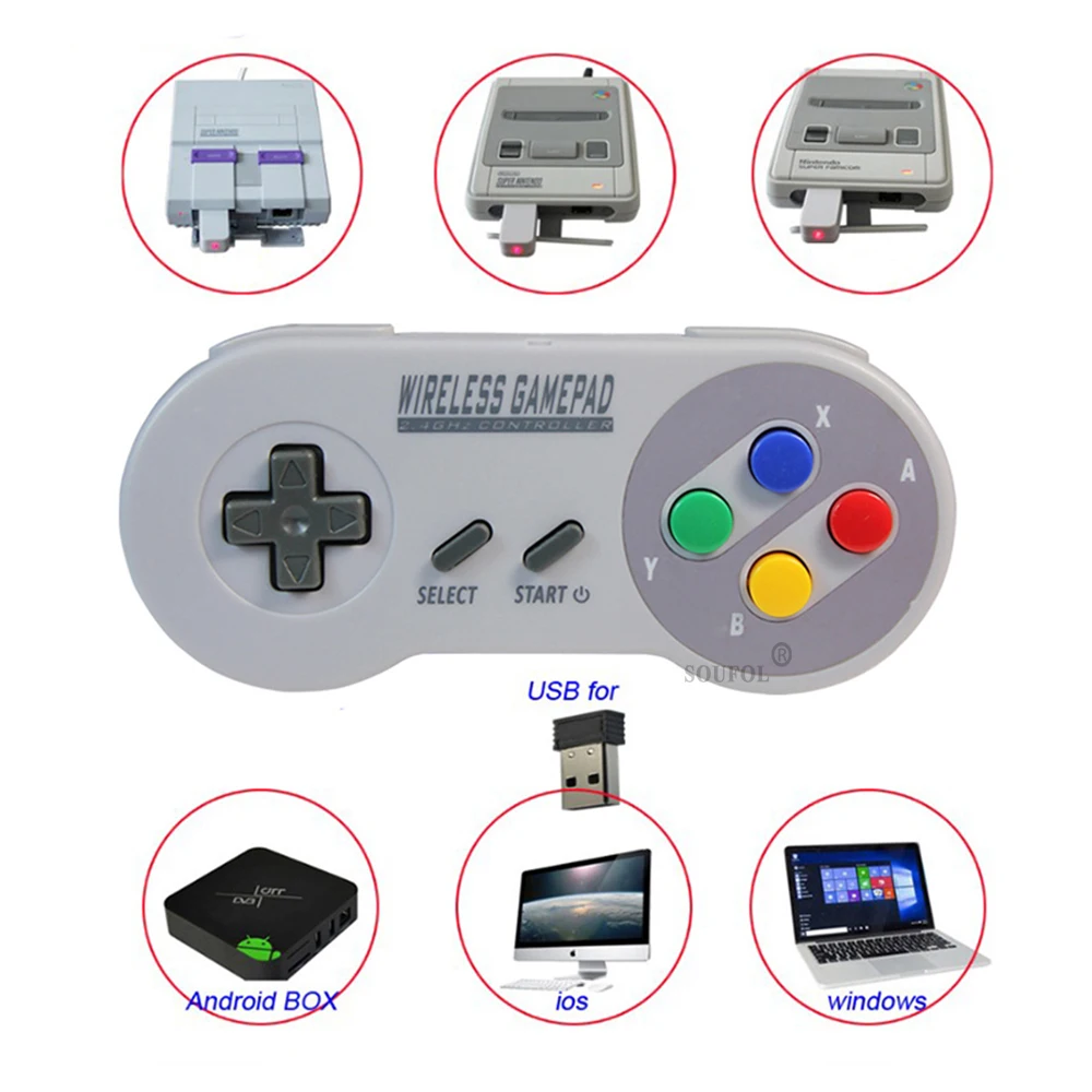 New 2.4GHz Wireless Gamepad Co - Gaming Console Mario recension och pris