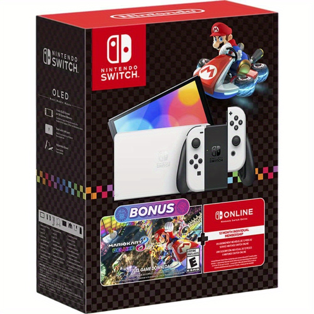 Nintendo Switch OLED Console B - Gaming Console Mario recension och pris