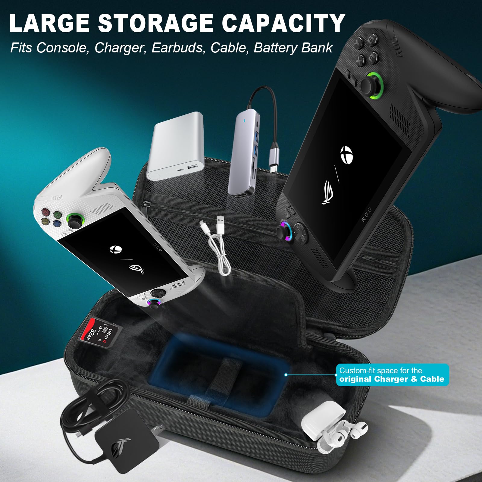 Large Capacity Carrying Case f - Gaming Console Asus recension och pris