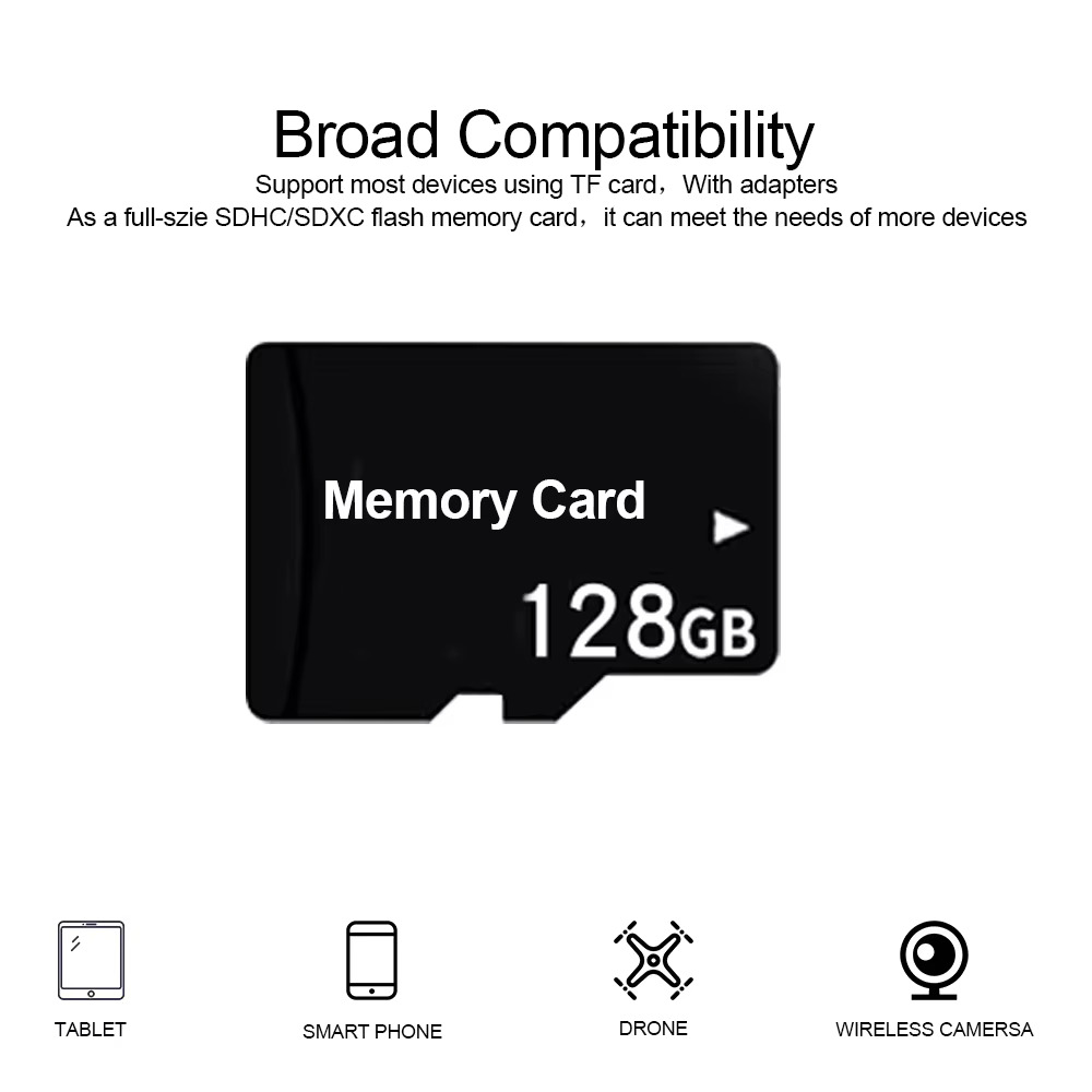 10PCS TF cards 128GB 32GB 64GB - Gaming Console Phone recension och pris