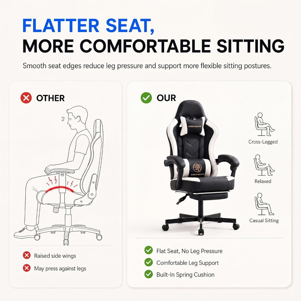 High Back Ergonomic Gaming Cha - Gaming Chair Cushion recension och pris