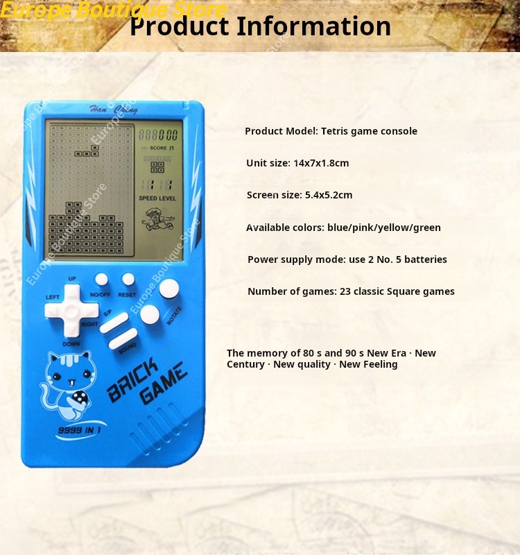 Large Screen Kids Handheld Gam - Gaming Console For Kids recension och pris