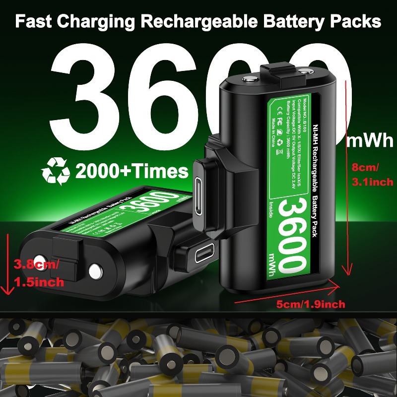 3600mWh*2 Rechargable Battery  - Microsoft Controller Elite Series 2 recension och pris