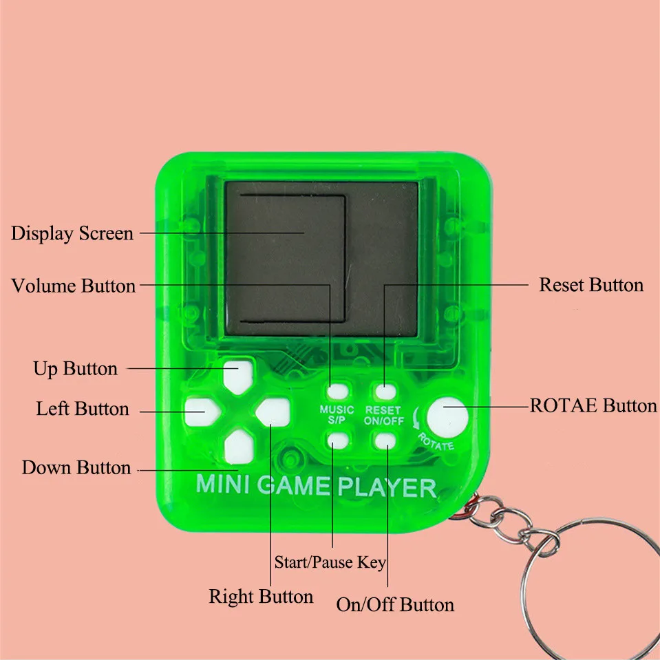 Retro Mini Handheld Game Playe - Gaming Console 4 Year Old recension och pris