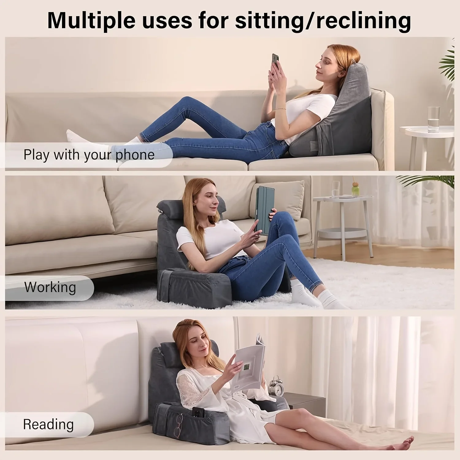 Memory Foam Reading Pillow for - Gaming Chair Cushion recension och pris
