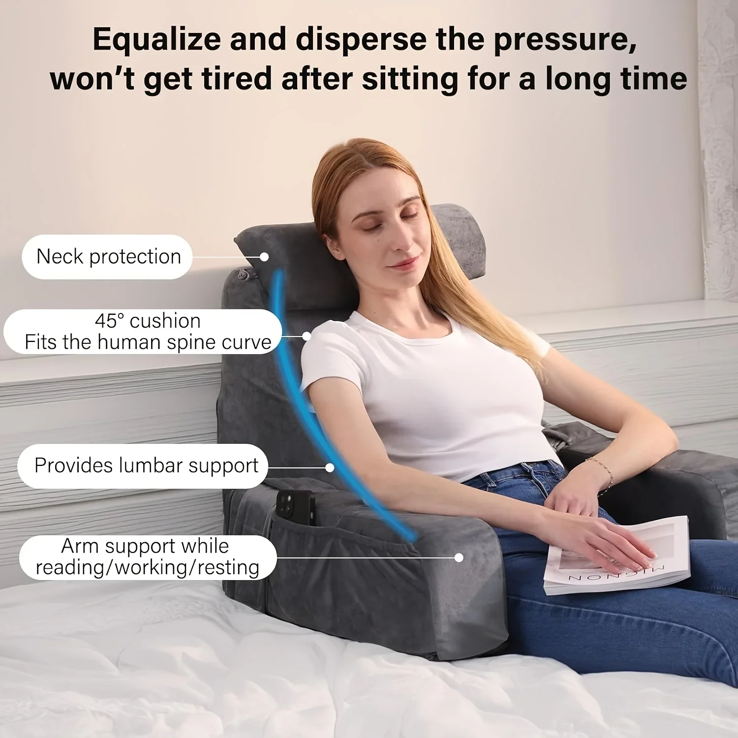Memory Foam Reading Pillow for - Gaming Chair Cushion recension och pris